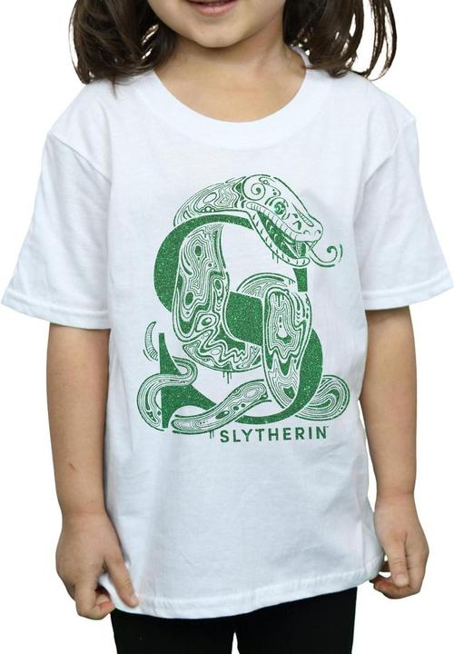 Immagine prodotto Slytherin Glitter Maglietta Ragazze (152, 158)