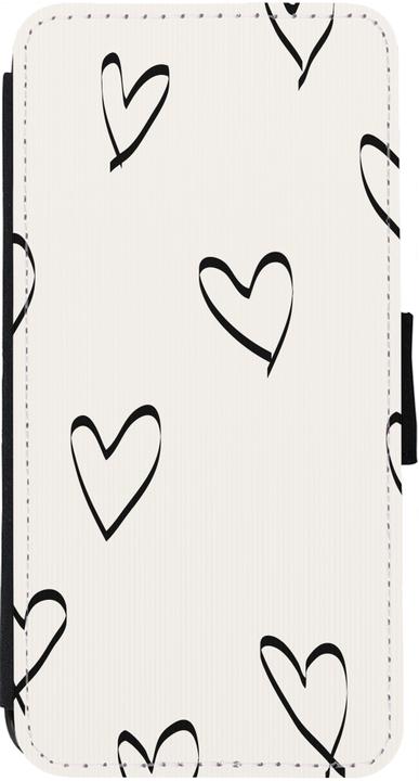 Immagine prodotto PhoneLook Coque Portafoglio noir San Valentino 2023 cuori minimalisti (Apple iPhone 13)