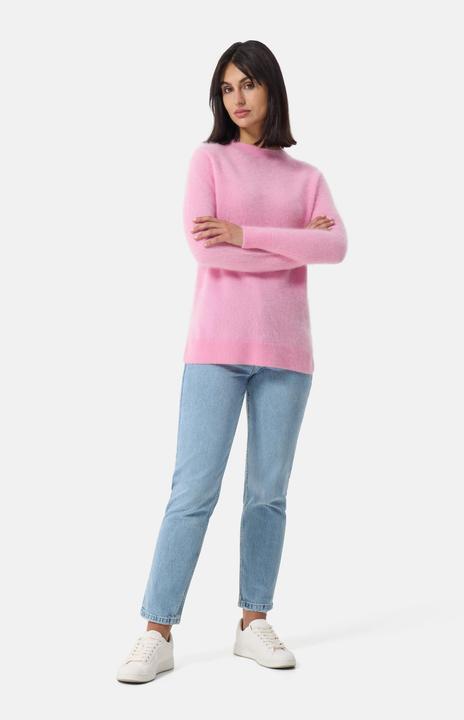 Produktbild Cash-Mere Brushed Kaschmir Rundhals Pullover mit Seitenschlitzen (L)