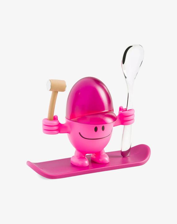 Produktbild WMF Eierbecher mit Löffel lustiger Eierbecher Kinder Kunststoff McEgg pink (1 x)
