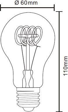 Produktbild Globo Duban (E27, 4 W, 200 lm, 1 x, G)