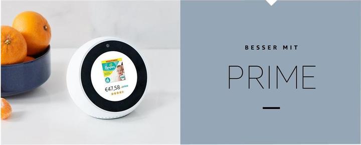 Productafbeelding Amazon Echo Spot (2024) slimme wekker - Wit (Amazon Alexa)