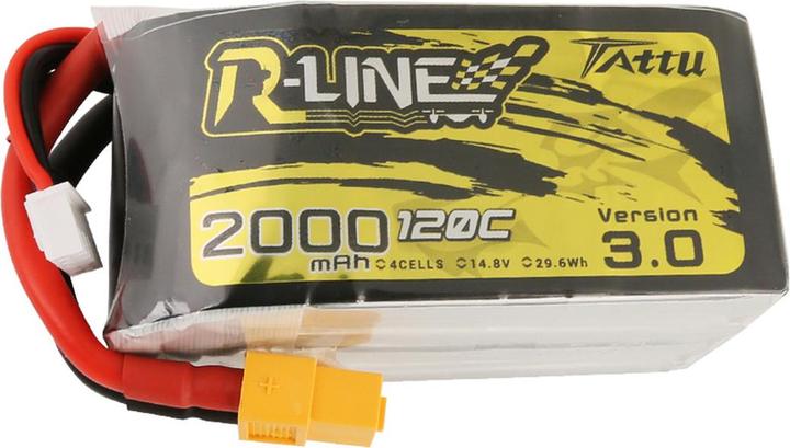 Produktbild Tattu RC-Akku LiPo 2000 mAh 14.8 V 120C R-Line V3.0 (14.80 V, 2000 mAh)