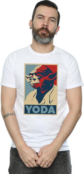 Actual product image Star Wars Mens Yoda Poster T-Shirt (3XL)