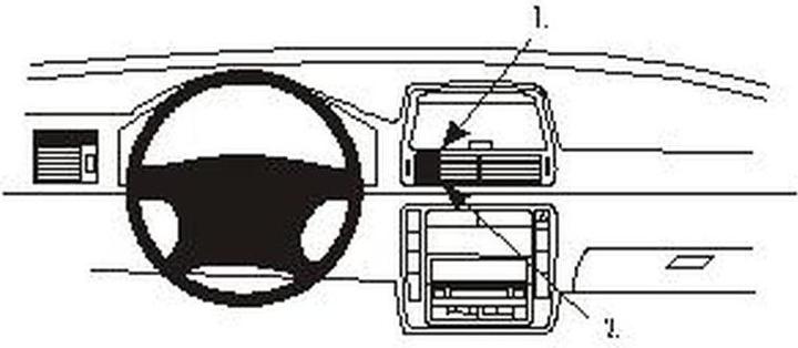 Produktbild Brodit 852835 Autohalterung Seat Alhambra 01-10