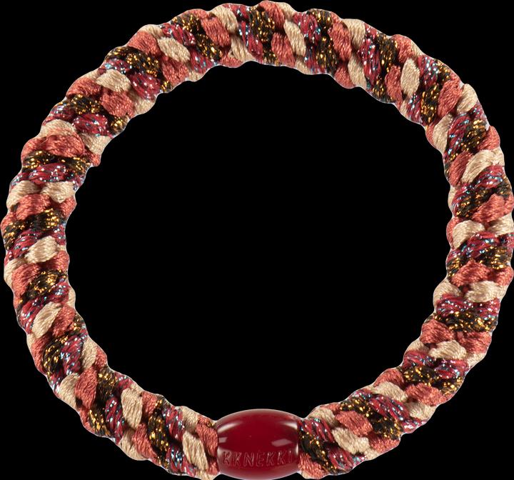 Kknekki Haargummi Single Mix Rusty Peach Red Glitter (Haargummi)