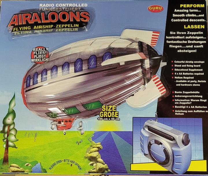 Actual product image Guru toys Zeppelin Flying Airship