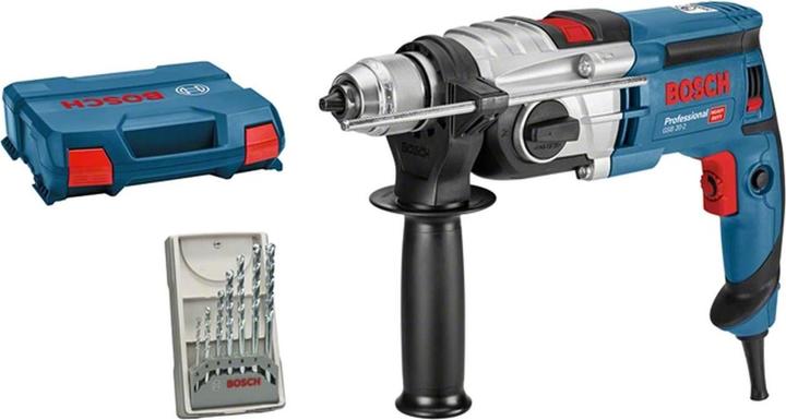 Bosch Professional Schlagbohrmaschine GSB 20-2, mit 7-teiligem Steinbohrer-Set (Netzbetrieb)