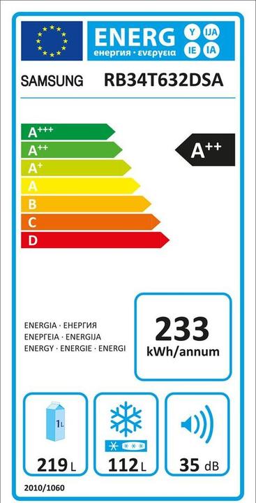 Energie-Label Samsung RB7300 (341 l)