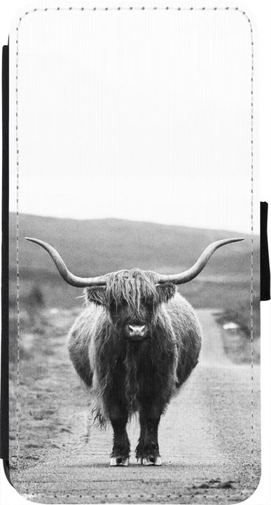 Image du produit PhoneLook Coque Wallet noir Highland cattle (Apple iPhone 7)