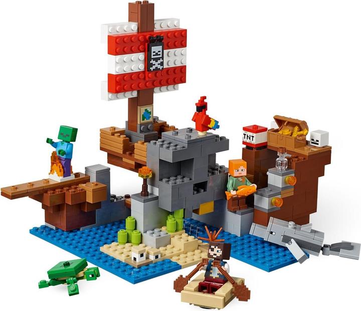 Productafbeelding LEGO Het avontuur van het piratenschip (21152, LEGO Minecraft)