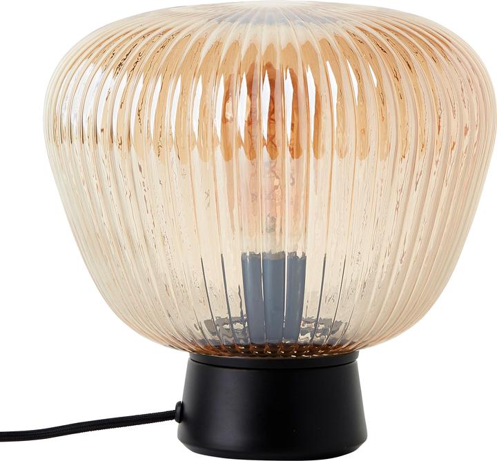 Actual product image Brilliant Lamp de table Kaizen 24,5cm ambre-ambre/noir mat (E27)