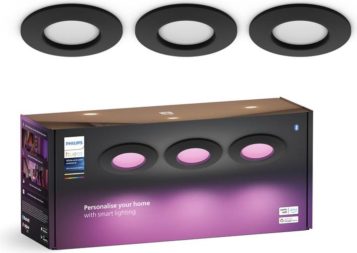 Actual product image Philips Hue White & Color Ambiance Slim Recessed (1200 lm)