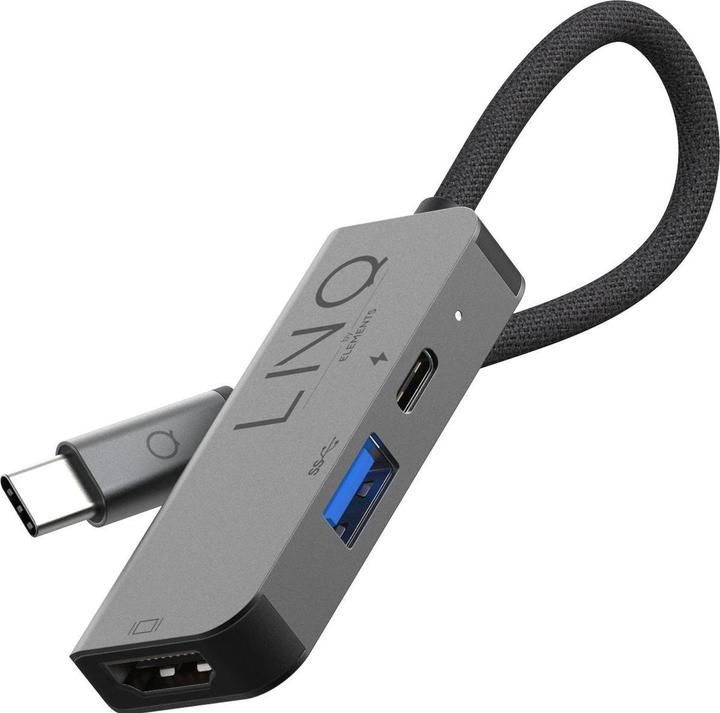 Actual product image LINQ Connects 3in1 USB-C Multiport Hub (USB-C, 1 Ports)