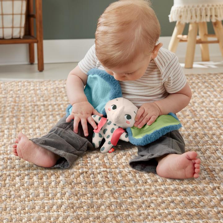 Actual product image Fisher-Price Planet Friends Giant Eared Elephant Sensory Toy for Newborn, Plush Elephant for Newborn (18.40 cm)