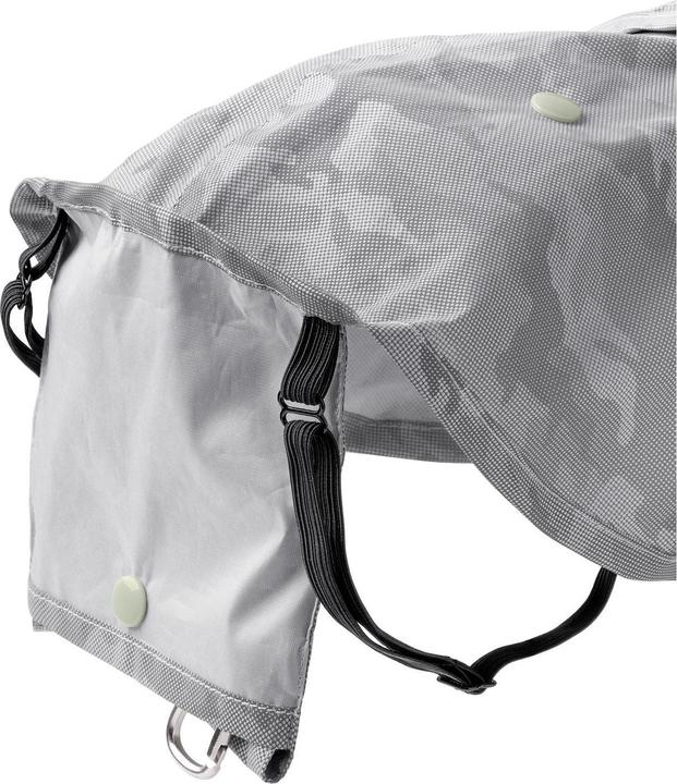 Actual product image Hunter Mackintosh Huka to go for dogs silver 65 (65, Dog raincoat)
