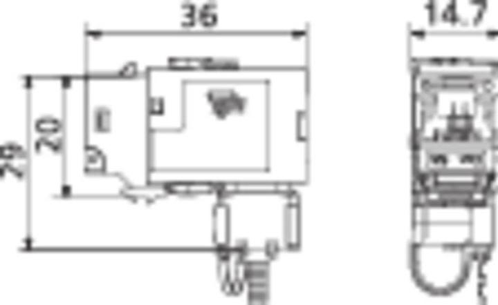 Produktbild Metz Connect Keystone Modul CAT 6A (Keystone Modul)