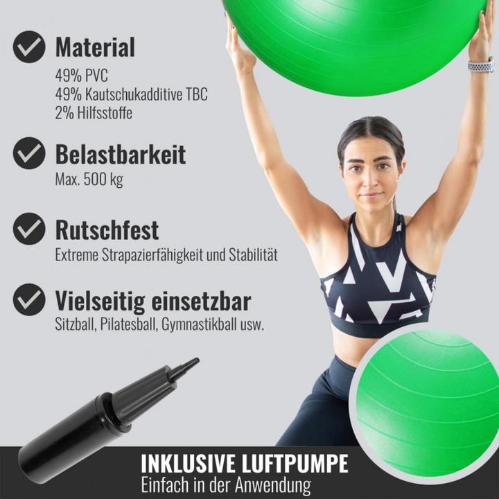 Produktbild Gorilla Sports Gymnastikball (65 cm)
