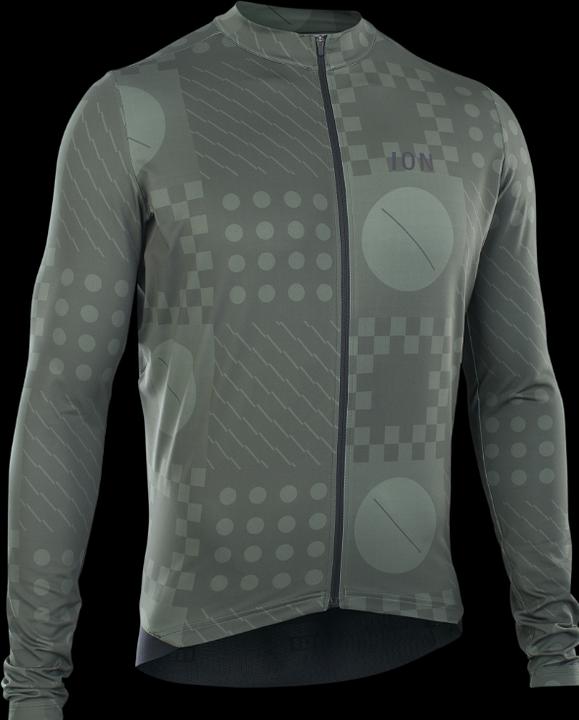 Actual product image ION Bike Jersey VNTR Amp LS men - forest-green (48)