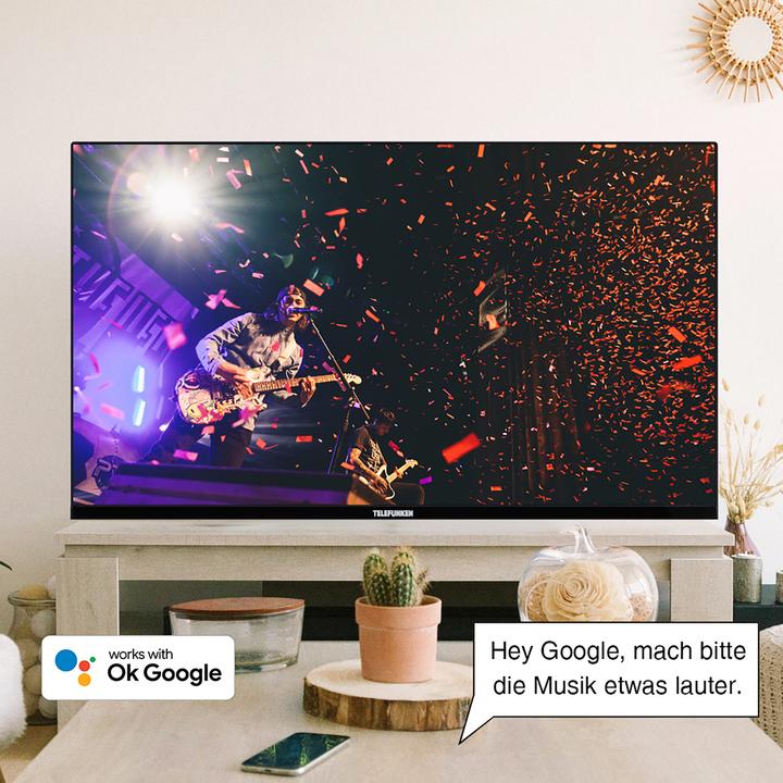 Actual product image Telefunken XF40AN750M (100 cm (40 inch), black, FullHD, triple tuner, SmartTV, Android operating system) (40", LED, Full HD, 2023)