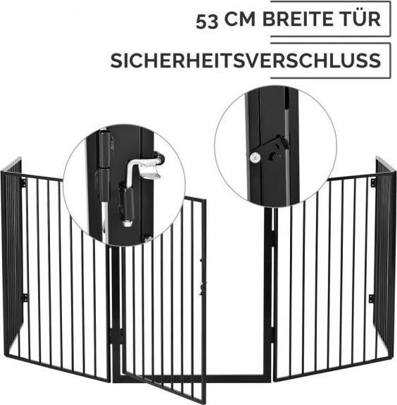 Produktbild Juskys Kaminschutzgitter 300 x 76 cm klappbar
