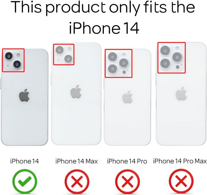 Produktbild Nalia Klare Transparente Hybrid Hülle (Apple iPhone 14)