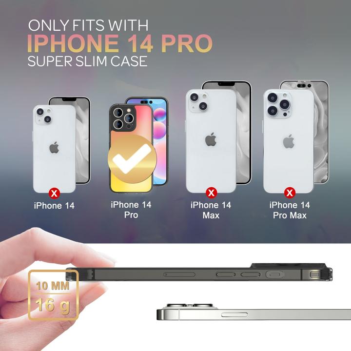 Image du produit Nalia Gaine rigide translucide avec changement de couleur (Apple iPhone 14 Pro)