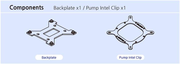 Actual product image Zalman ZM-1700MKB Intel Mounting Kit