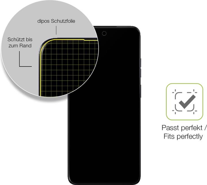 Actual product image Dipos Full Cover Screen Protector Matte (1 Piece, Motorola Moto G5)