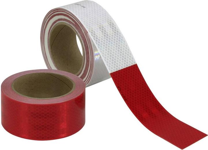 Actual product image 3M Diamond Grade™ 983-326 983326 Reflective tape Red, White 45.7m (L x W) 45.7m x 50.8mm (50.80 mm)