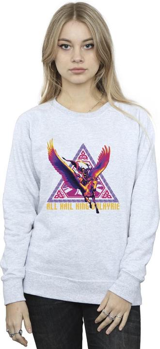 Actual product image Womens/Ladies Thor Love And Thunder All Hail Valkyrie Sweatshirt (XXL)
