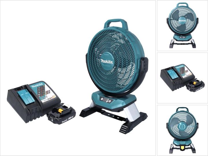 Image du produit Makita DCF 301 RA1 Ventilateur sans fil 18 V 33 cm + 1x batterie 2,0 Ah + chargeur