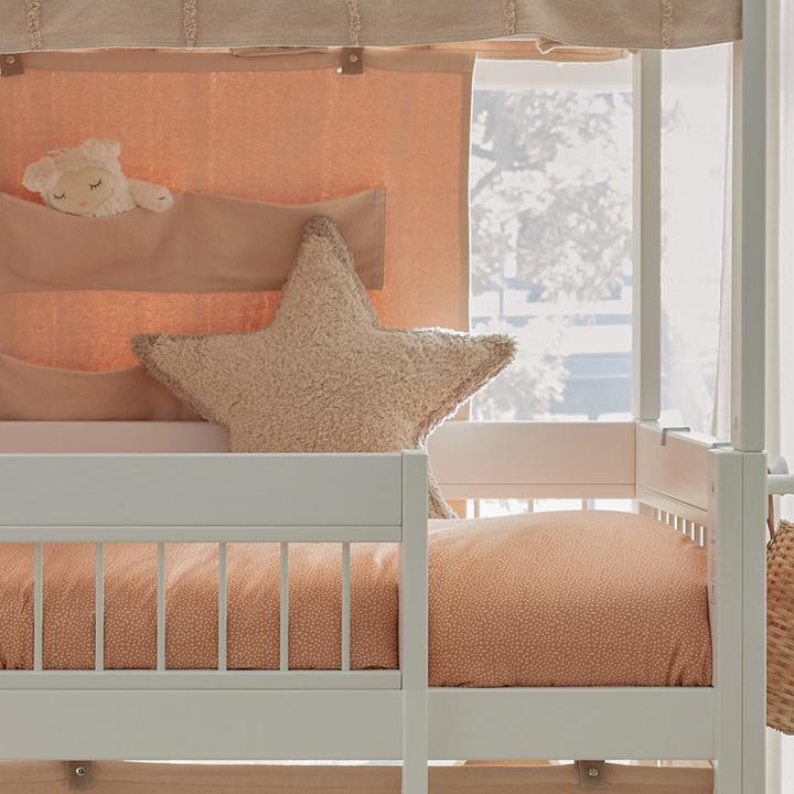 Produktbild Lifetime Kidsrooms Halbhohes Bett KOMBO mit kleinen Schrank Breeze, Deluxe Lattenrost