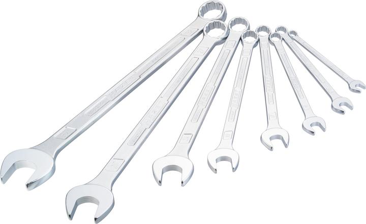 HAZET Combination wrench ∙ extra long ∙ slim design 600LG/8 ∙ Outside 12-point traction profile ∙ 1… (32 mm, 19 mm, 24 mm, 14 mm, 10 mm, 27 mm, 17 mm, 13 mm)