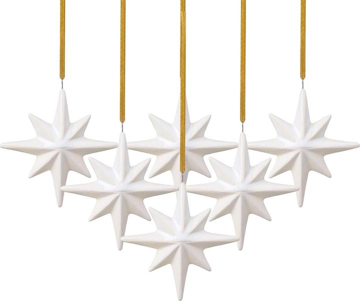 Like. by Villeroy & Boch Winter Glow Ornaments Star (6 -part)