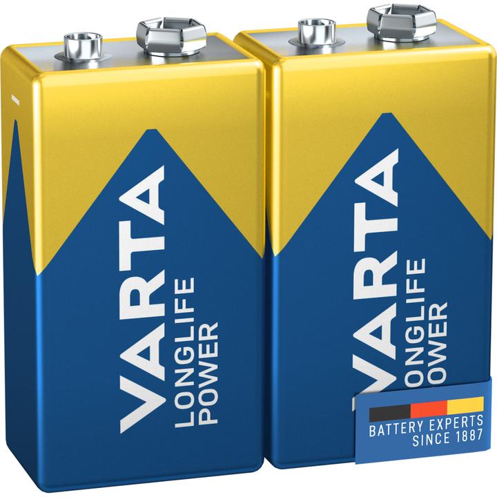 Image du produit Varta LONGLIFE Power (2 pcs, 9V Block, 550 mAh)