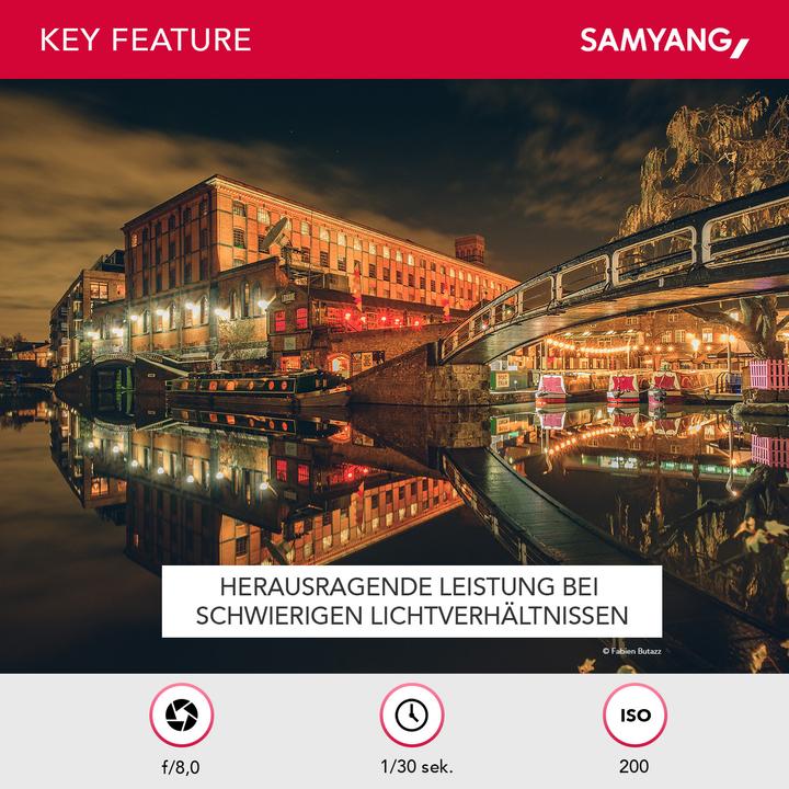 Immagine prodotto Samyang 12mm f/2 NCS CS - Sony E (Sony E, APS-C / DX)
