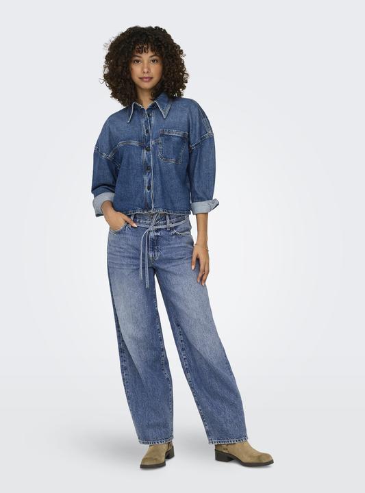 Immagine prodotto Only Jeans a vita media con taglio a palloncino e vestibilità dritta (W32/L32)