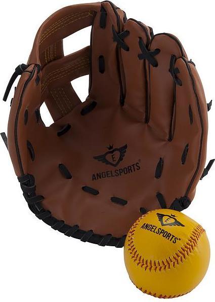 Immagine prodotto Angel Sports Set da baseball in finta pelle (9")