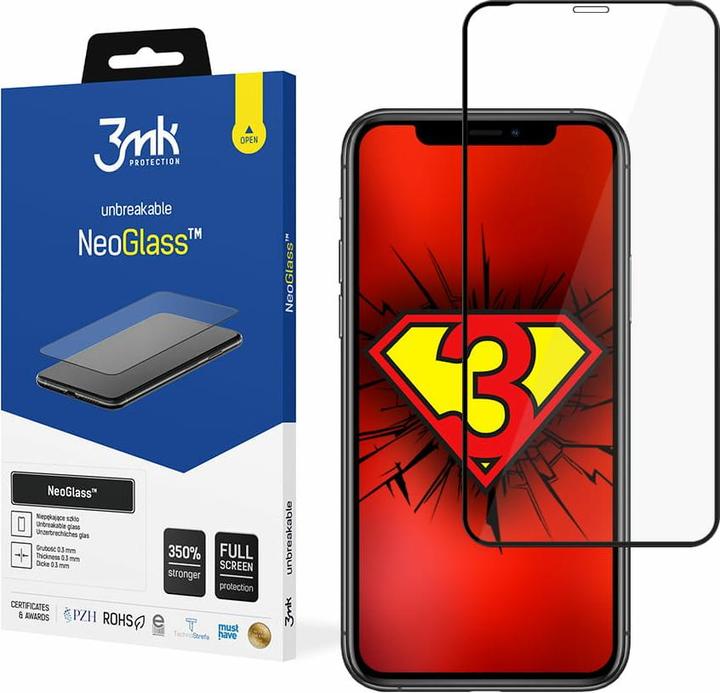 Produktbild 3MK NeoGlass for iPhone 11 Pro black frame (1 Stück, Apple iPhone 11 Pro)