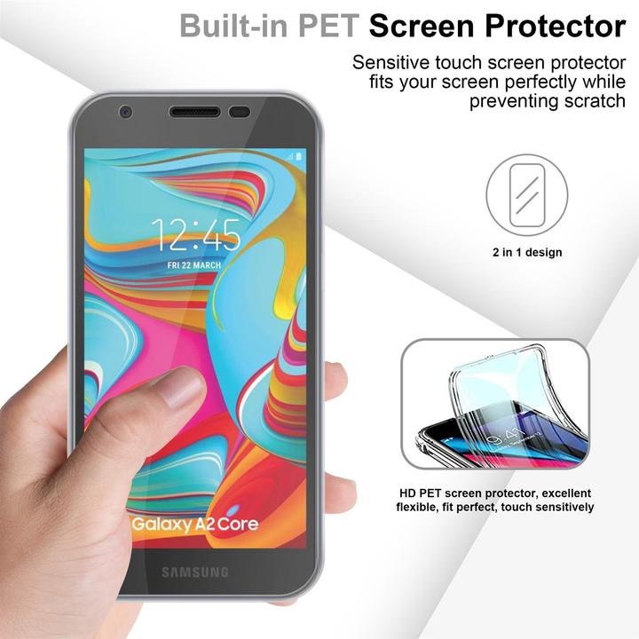 Productafbeelding Cadorabo TPU 360 graden hoesje (Samsung Galaxy A2 Kern)