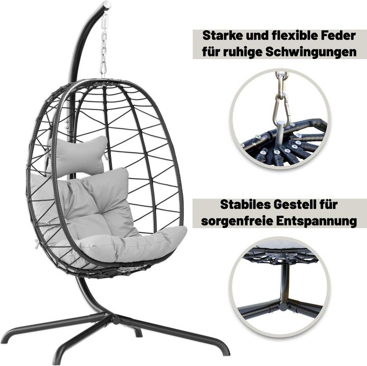 Produktbild ® Hängesessel Solo mit Gestell und Polster (150 kg)