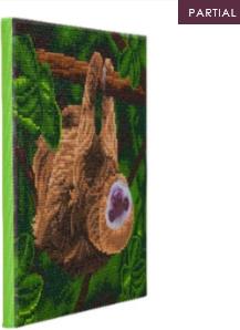 Image du produit Craft Buddy Paresseux bicéphale, 30x30cm Crystal Art Kit