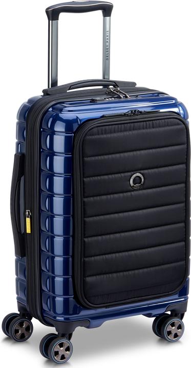 Actual product image Delsey Shadow 5.0 Cabin Trolley Expandable Front Pocket blue (41 l)