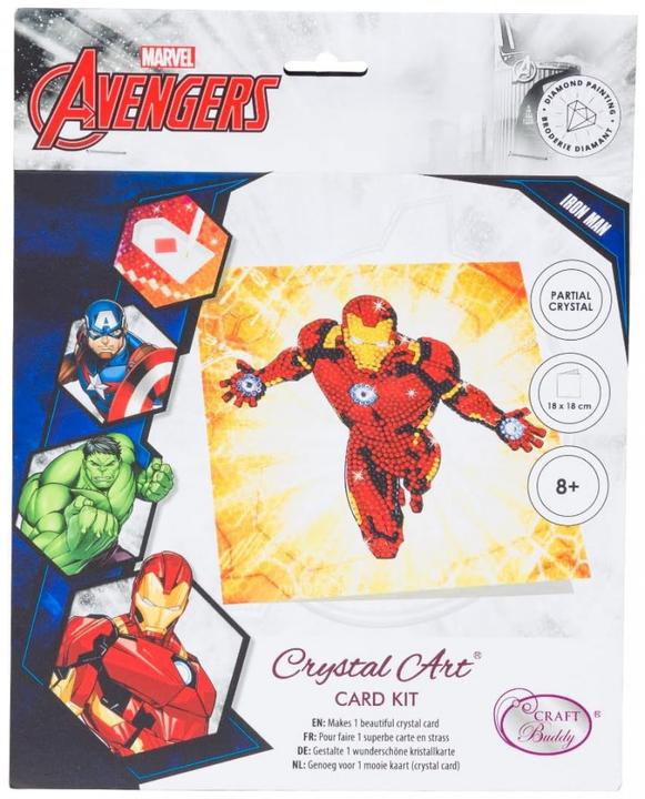 Craft Buddy Ironman, card 18x18cm Crystal Art