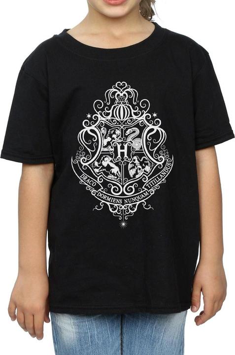 Immagine prodotto Hogwarts Draco Dormiens Crest Maglietta Ragazze (116)