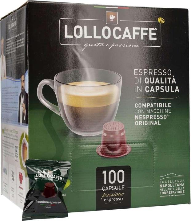 Actual product image Lollo Caffè Lollocaffè Nespresso Nera (100 x Port.)
