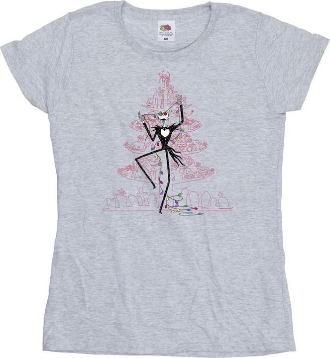 Immagine prodotto Disney The Nightmare Before Christmas Tree Pink Maglietta Donna (M)