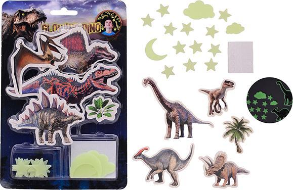 Produktbild Johntoy Im Dunkeln leuchtende Dino-Wandaufkleber
