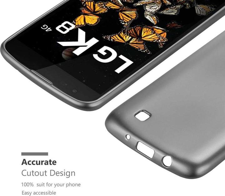Actual product image Cadorabo TPU Matt Metallic Cover (LG K8)